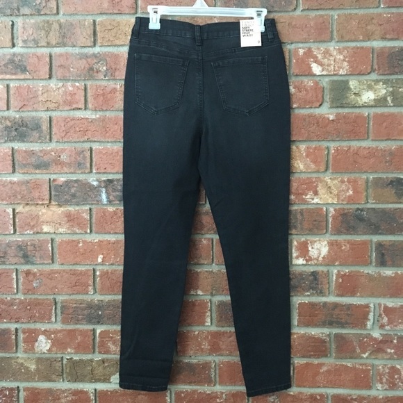 Tinseltown Gold Stripe Black Skinny Jeans - Picture 9 of 9